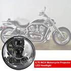 028 Topnew Led Headlight Drl High Low Round Black 733430491895