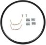 0703381 Speaker Headlight Adapter Kit Black For Triumph