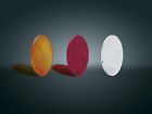 2343 1-7 Bullet 16 Amber Lenses Small Silver Kuryakyn