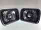 1007-1 Vehicle Assembly Side Square 7 Lamp Types Black Headlights H4
