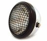 1015-c-gb-gb-c Custom Headlight Side Mount Motorcycle Grill Chrome Gloss Black Clear