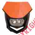 1286030004 Polisport Halo H4 Headlight Orange Motorcycle