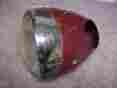 1408pm Aprilia Vintage Motorcycle Headlight Bucket With Lens And Bulb 1408 Pm