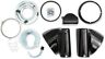 174341 Drag Specialties Nacelle Kit For Headlights Gloss Black Harley Davidson