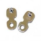 2040-0542 Baron Custom Marker Light Mounts Flat Polished Stainless Steel Universal