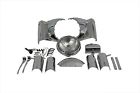 24-0318 Manufacturing New Complete Chrome Headlight Headlamp Cowl Nacelle Kit Assembly