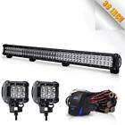 252w18w-sm-wirm Turbosii Led Light Bar Work Spot Flood Combo 611553557677