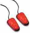 259701 K S Technologies Marker Lights Led Mini Triangle Chrome Red