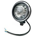 2fm-41-14040b Custom Bullet Headlight Black Contrast Ring Harley Chopper Bobber