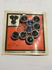 33-0601 Replacement Parts Vtg Plastic Blue Dots Lens Chrome Rim For