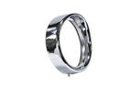 33-0813 Outer Headlamp Chrome Frenched Trim Ring With Visor Fits Harley