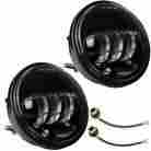 33ffl001-hl4p5in-06 Yessources 2pcs 4-1 2 Led Front Fog Spot Lights 1440 Lm Lamp Fits Most Harley Motorcycle 637509416249
