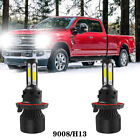 Hl0010x7brh13p 4-sides 9008 H13 Led Headlight Bulbs Hi Lo Beam 6000k For Ford F-150 F-250 F-350