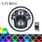 4333012291 Roccs Rgb Halo Headlight Led Black Motorcycle Headlamp With White