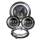 4333014443 Dot Appoved Black Harley Led Headlight And Running Passing Lamps