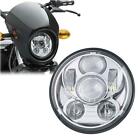 5.75-5-3 Round-chr-led-daymkr-lamp Generic 5-3 4 5.75 Inch Daymaker Projector Led Bulb Silver Headlight For Harley-davidson