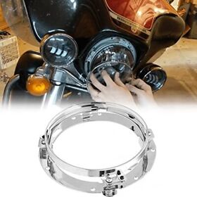 5.75 Inch Round Headlight Motorcycle Mounting Bracket Ring Mount Brackets