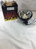 505-107 Unbranded Harley Diamond Bottom Mount Headlight Gloss Black Clear Lens
