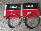 5452oo72 Lucus Pair Of Lucas Headlight Rims Nos