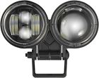 555911 Jw Speaker Dual Burn Led Headlight Pedestal Mount Harley Fat