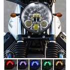 6088mbk2 Suteck Led Rgb Ring Daymaker Projector Headlight For Harley Intergrated