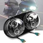 611830684737 Unbranded Us Dual Led Headlight Beam Fit Harley