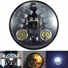611830685369 Unbrand Generation Round Led Headlight Motorcycle Amber Turn