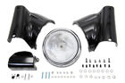 61300421 Na Black Headlamp Headlight Cowl Kit Bulb Harley Flst