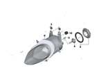 8549327 63 12 Bmw High Beam Light Assembly