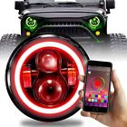 6506013468690 Torofibi Jeep Wrangler Rgb Led Headlights Halo Bluetooth