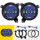 651354981325 Round Led Headlights Adjustable Bracket Kit For Jeep