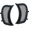 6519 Kuryakyn Satin Black Mesh Headlight Vent Accents For Harley Road