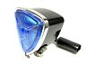66-84165bl Aris Replica Triangle Headlight Blue Lens Bottom Mount Chopper Bobber