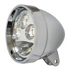 688146 Custom Chrome Led Headlight Housing Bottom Mount Harley