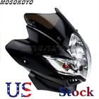 6943414283314 Unbranded Black Street Fighter Motorcycle Headlight Demon Fairing Yzf Z250 Zxr Cbr Gs New