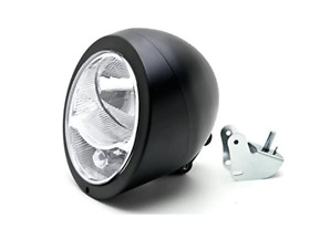 Tl-007bs 7.5inch Motorcycle Black Headlight Universal Cruisers Choppers Cafe Racer