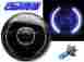 7-h4-501-blk 7-h4-501-blk-w-ring-bulb-36 Octane Lighting 7 Black White Led Angel Eye Motorcycle Halo Headlight Blinker Turn Signal Light