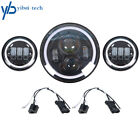 Yi151095t 7 Inch Led Drl Headlight Passing Lights For Touring Road King