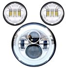 714367747378 Topnew Harley Daymaker Chrome Led Headlight Halo Headlamp
