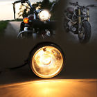 723044197429 Unbranded Black Round Motorcycle Headlight Head Lamp Light