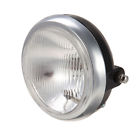 723044211262 Unbranded Motorcycle Round Headlight Amber Light Lamp For