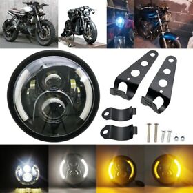 7inch Round Motorcycle Led Headlight With Left Right Turn Signals For Harley
