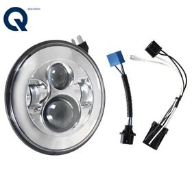 Qs347408qr 7inch Projector Chrome Headlight For Street Glide Softail Flhx F
