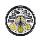 8088msl248765 Suteck Chrome Led Daymaker Projector Headlight For Harley Davidson Silver