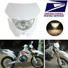 8111631217001 Unbranded White Motorcycle Beam Headlight Kit Fit For