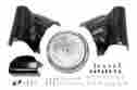 33-1820 86-up Aftermarket Black Headlight Cowl Nacelle Kit Harley Softail Flstf Flst