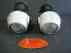 883657 Moto C18 Stock Fog Stelvio Brackets Used Pair 09-15 Guzzi Lights Hella