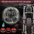 8900cg3h Eagle Lights Chrome Led Headlight For Harley With White Halo