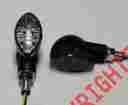 900-0092 Dynamic Moto Power Dmp Led Marker Lights Mid Oval Black Smoke