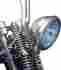 912488 Drag Specialties Ds Diamond-style 5.75 Headlight Assembly For Springer Blue Tint